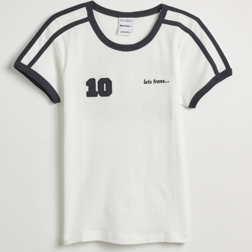 Iets Frans Soccor Ringer Baby Tee